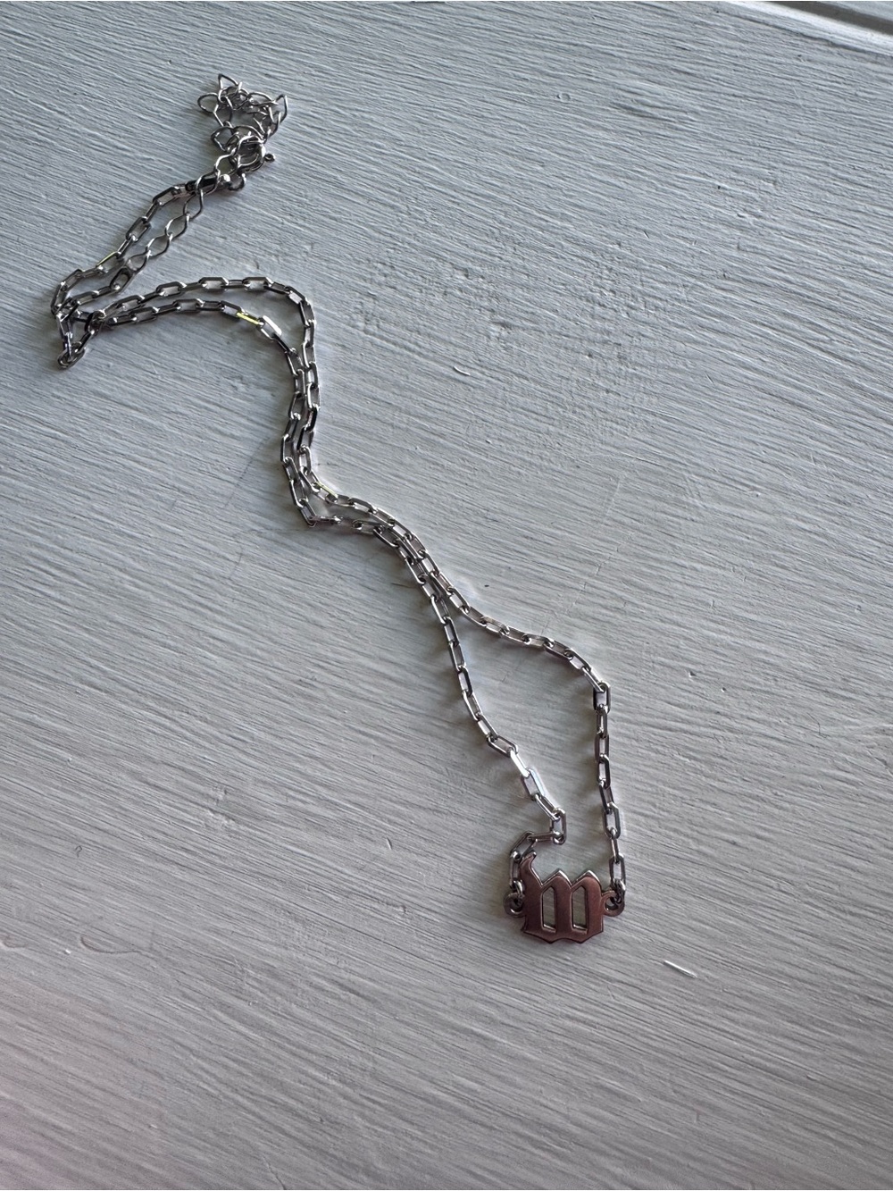 S925 Adina Eden Silver Initial 'W' Necklace